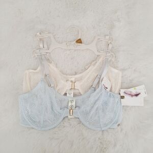 JESSICA SIMPSON 2-PACK FLIRTY PLUNGE BRA SIZE 34B